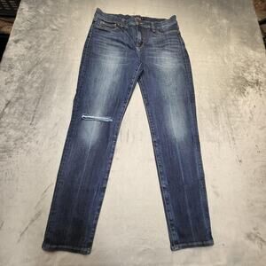 Lucky Brand Jeans Womens 14/32 Blue Brooke Legging Skinny Stretch Distressed